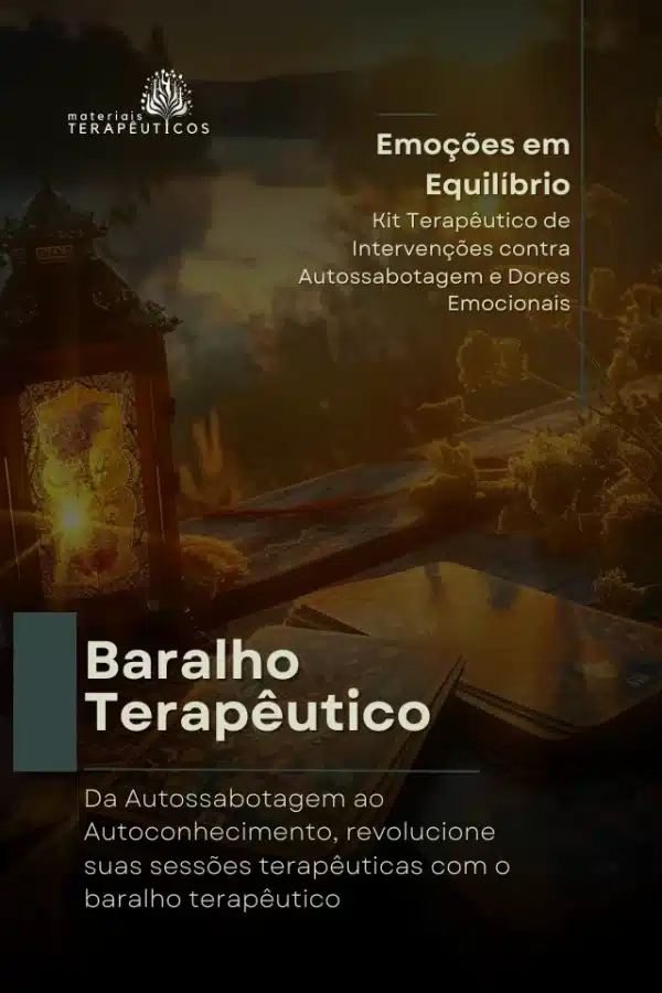 baralho terapeutico para autossabotagem e dores emocionais com foco em autoconhecimento em terapia