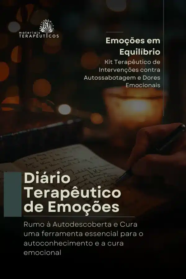 diario terapeutico de emocoes para autossabotagem e dores emocionais no processo terapeutico